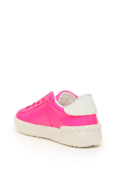 Shop Valentino Garavani Rockstud Open Sneakers In Pink