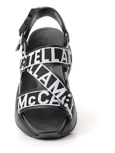 Shop Stella Mccartney Eclypse Slingback Sandals In Black