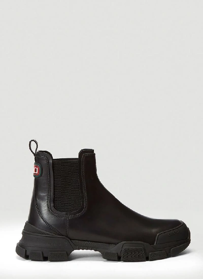 Shop Gucci Leon Chelsea Boots In Black