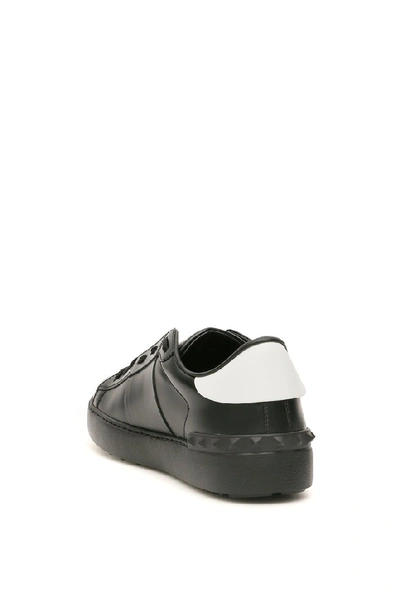 Shop Valentino Garavani Vltn Open Sneakers In Black