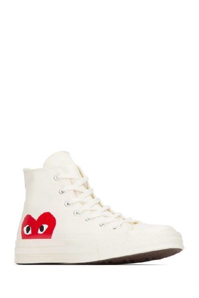 husband Disapproved Specialize Comme Des Garçons Play Off-white Converse Edition Half Heart Chuck 70 High  Sneakers | ModeSens