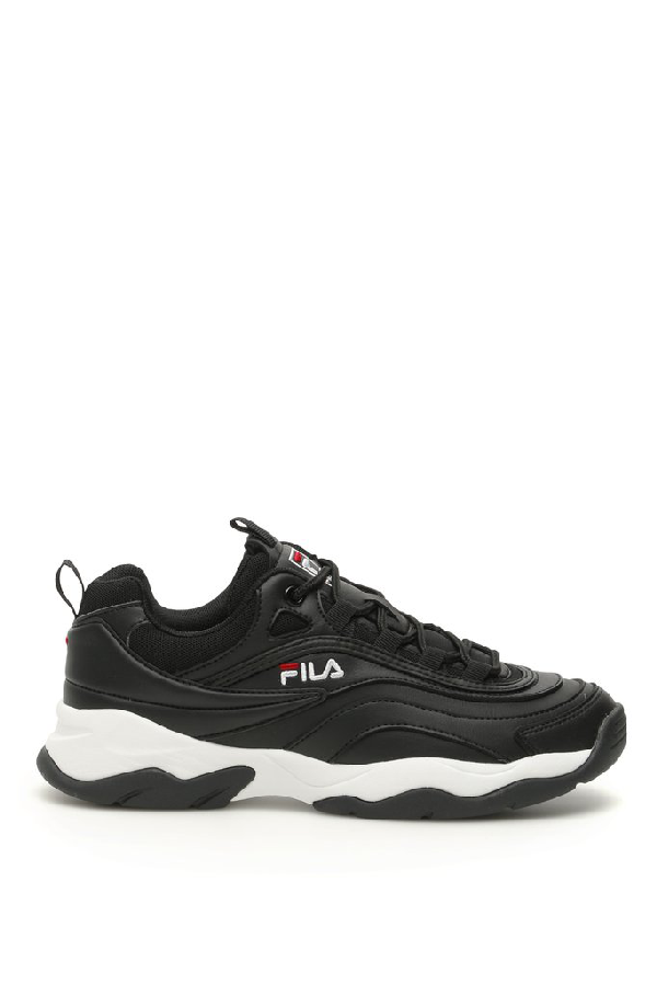 fila ray low black