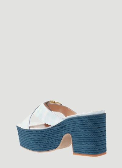 Shop Jacquemus Les Tatanes Platform Sandals In Multi