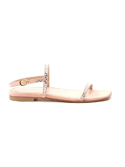 Shop Stuart Weitzman Samarra Flat Sandals In Pink