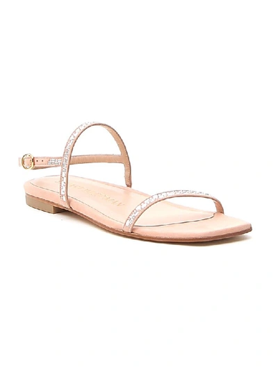 Shop Stuart Weitzman Samarra Flat Sandals In Pink