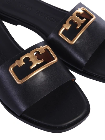 Shop Tory Burch Selby Slides In Black