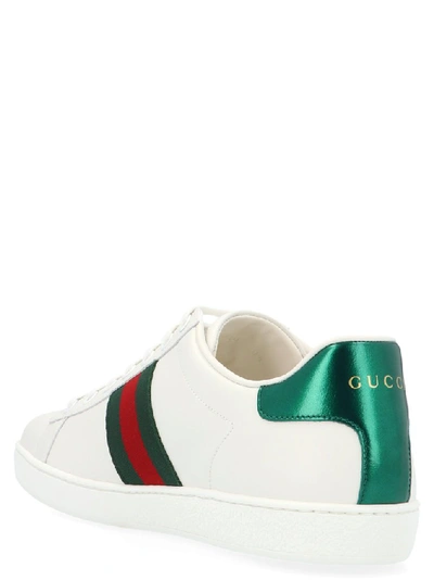 Shop Gucci Ace Sneakers In White