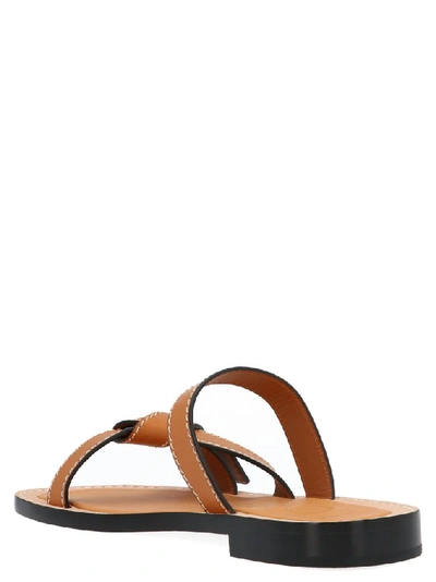 Shop Loewe Gate Sandals In Brown