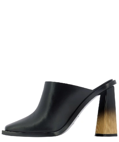 Shop Givenchy Block Heel Mules In Black