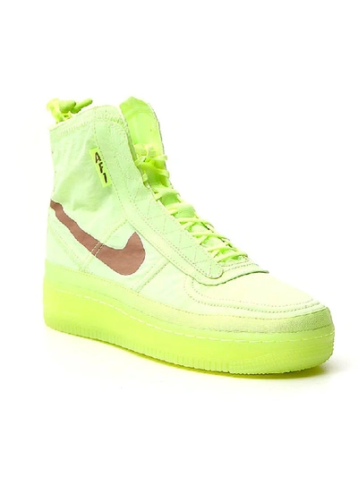 Shop Nike Air Force 1 Shell Sneakers In Yellow