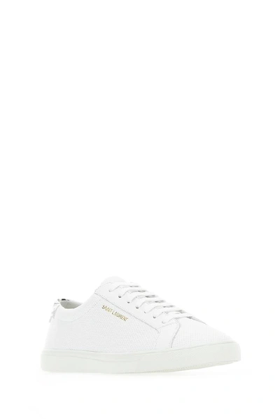 Shop Saint Laurent Andy Zebra Print Low Top Sneakers In White