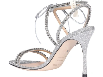 Shop Sergio Rossi Heeled Sandals In Silver