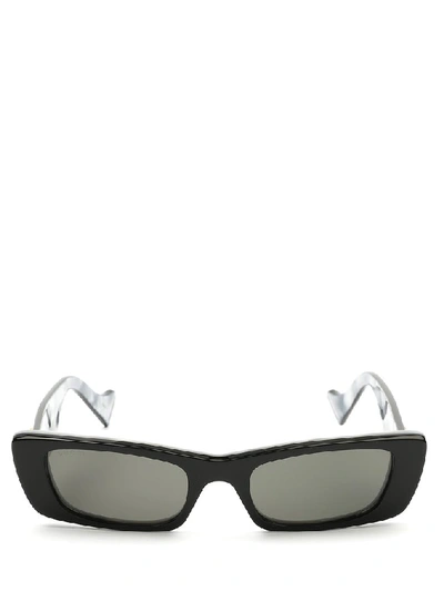 Shop Gucci Eyewear Rectangle Frame Sunglasses In Multi