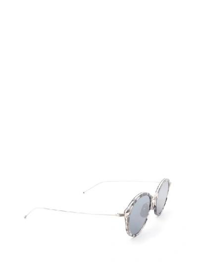 Shop Thom Browne Eyewear Tokyo Sunglasses In Grey