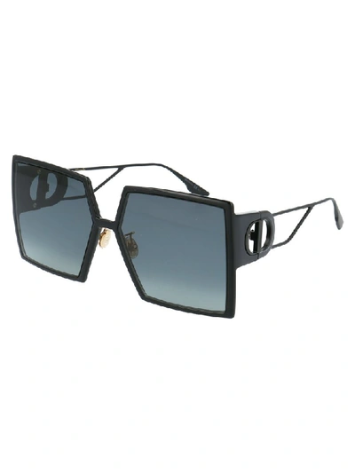 Shop Dior Eyewear Square Frame Oversize Sunglasses In Black