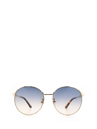 Shop Gucci Eyewear Round Frame Sunglasses In Multi