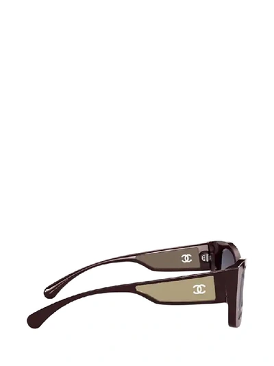 Pre-owned Chanel Rectangular Frame Sunglasses In Multi