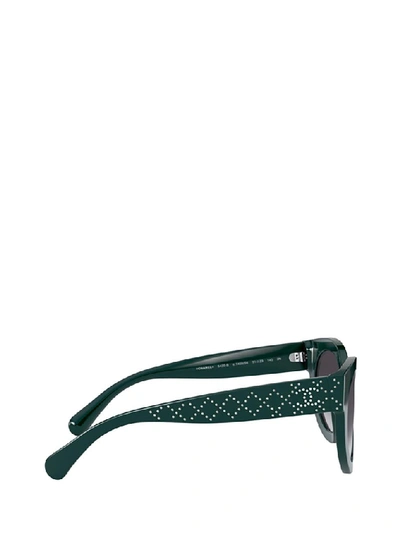 Pre-owned Chanel Butterfly Sunglasses In Green