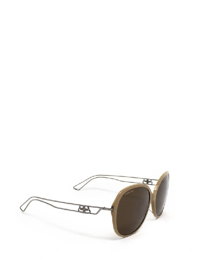 Shop Balenciaga Eyewear Round Frame Sunglasses In Multi