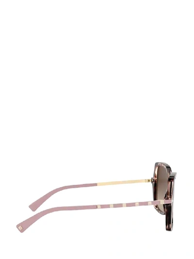 Shop Valentino Eyewear Square Frame Sunglasses In Multi