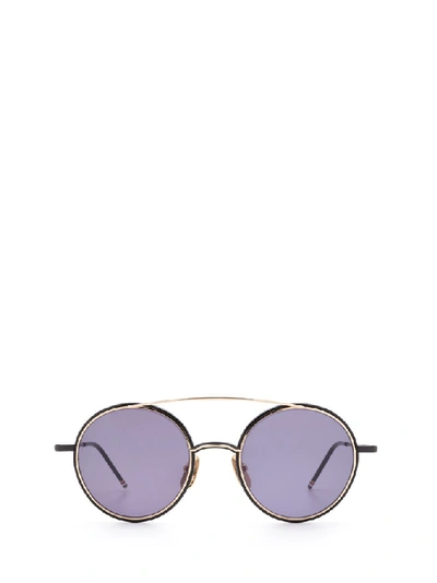 Shop Thom Browne Eyewear Aviator Sunglasses In Multi