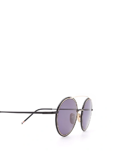 Shop Thom Browne Eyewear Aviator Sunglasses In Multi