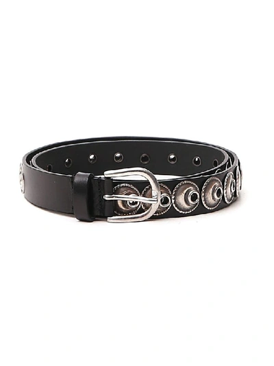 Shop Isabel Marant Studded Belt In Black