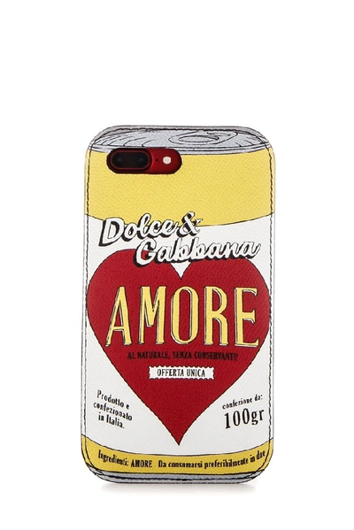 Shop Dolce & Gabbana Amore Print Iphone 7 Plus Case In Multi