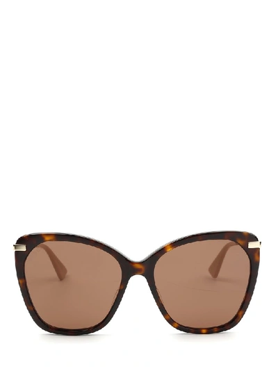 Shop Gucci Eyewear Oversized Frame Sunglasses In Multi