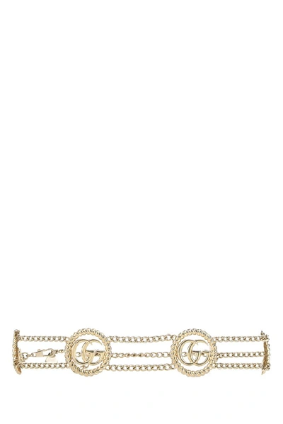 Shop Gucci Gg Detail Chain Belt In Gold