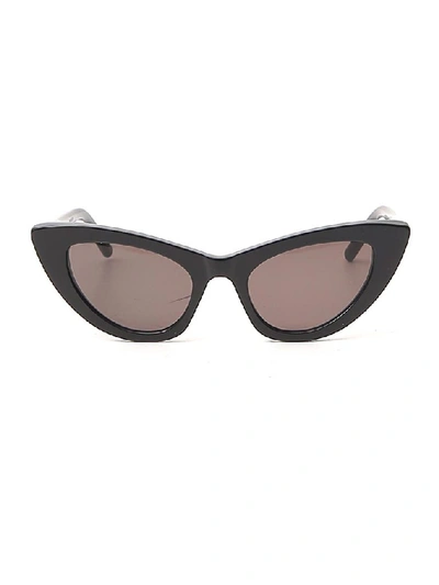 Shop Saint Laurent Eyewear New Wave Sl 213 Lily Sunglasses In Black