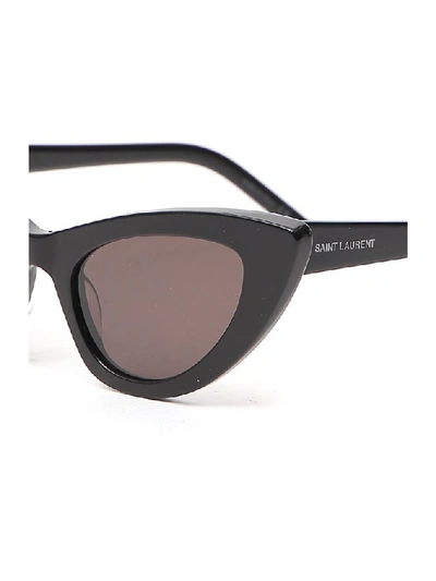 Shop Saint Laurent Eyewear New Wave Sl 213 Lily Sunglasses In Black