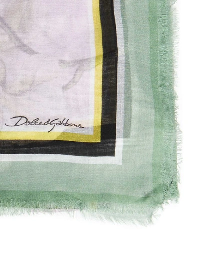 Shop Dolce & Gabbana Jungle Printed Scarf In Multi