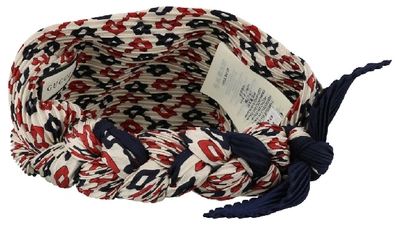 Shop Gucci Knotted All Over Print Headband In Multi