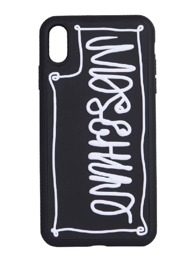 Shop Moschino Logo Iphone Xs Max Case In Black
