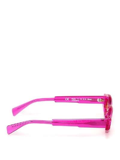 Shop Kuboraum Kuroraum Y5 Sunglasses In Pink