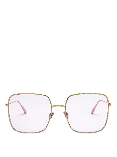 Shop Dior Eyewear Stellaire Sunglasses In Gold