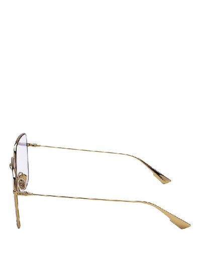 Shop Dior Eyewear Stellaire Sunglasses In Gold