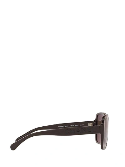 Pre-owned Chanel Square Frame Sunglasses In Brown