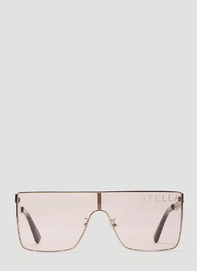 Shop Stella Mccartney Eyewear Logo Sunglasses In Multi