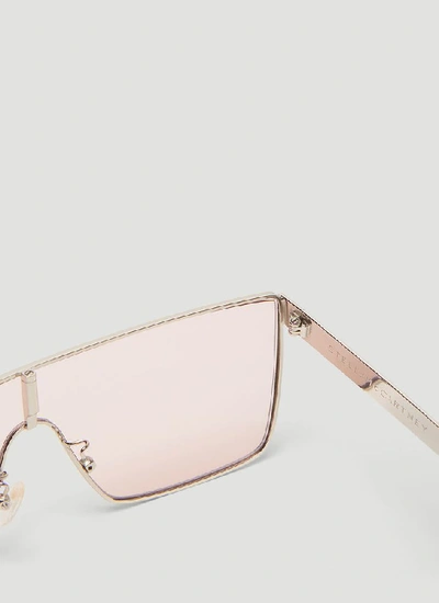 Shop Stella Mccartney Eyewear Logo Sunglasses In Multi