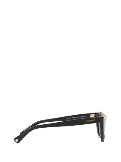 Shop Valentino Eyewear Rockstud Sunglasses In Black