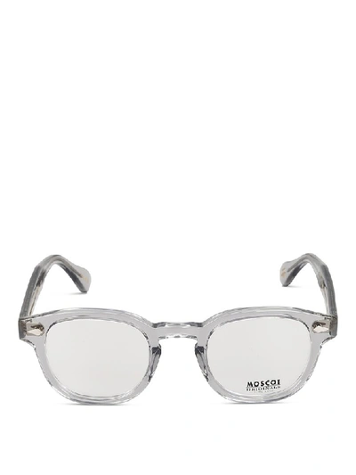 Shop Moscot Lemtosh Square Frame Sunglasses In Grey