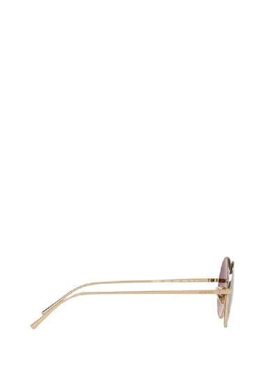 Pre-owned Chanel Round Frame Sunglasses In Gold