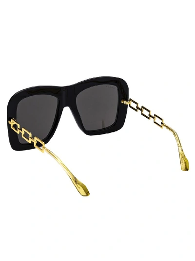 Shop Gucci Eyewear Square Frame Sunglasses In Black