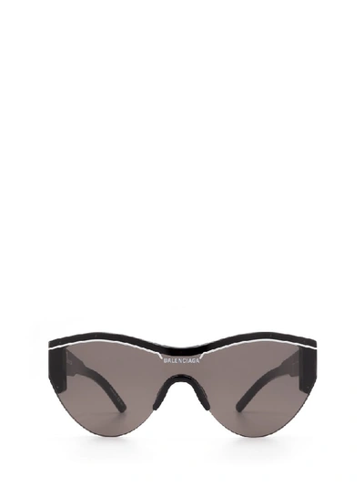 Shop Balenciaga Eyewear Shield Frame Sunglasses In Black
