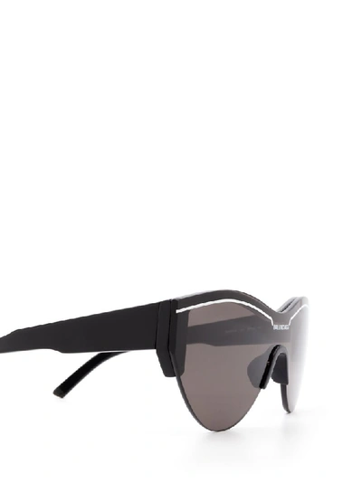 Shop Balenciaga Eyewear Shield Frame Sunglasses In Black