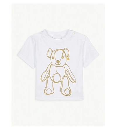 Shop Burberry Chain Bear Cotton T-shirt 6-24 Months