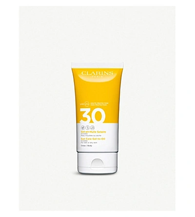 Shop Clarins Sun Care Gel-to-oil For Body Spf 30 150ml In Na