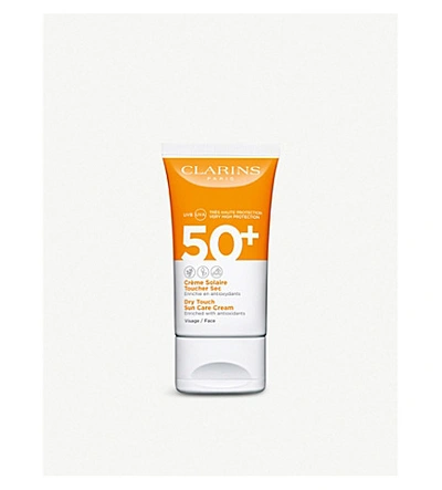 Shop Clarins Dry Touch Sun Care Cream For Face Spf50 50ml In Na